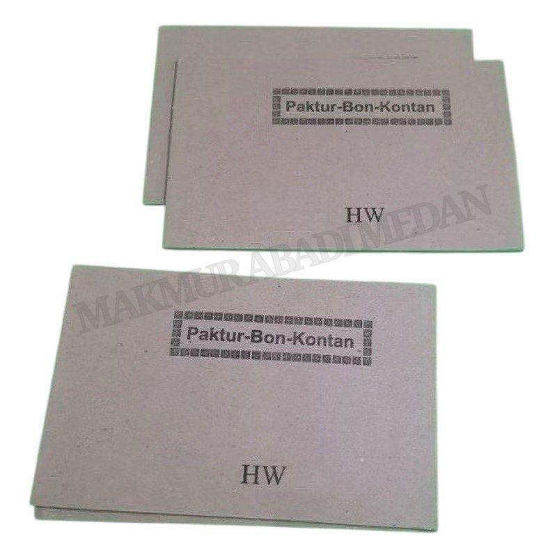(1Pcs) Bon Faktur 1 Ply HW Nota Paktur Bon Kontan Stensil Bon Koran