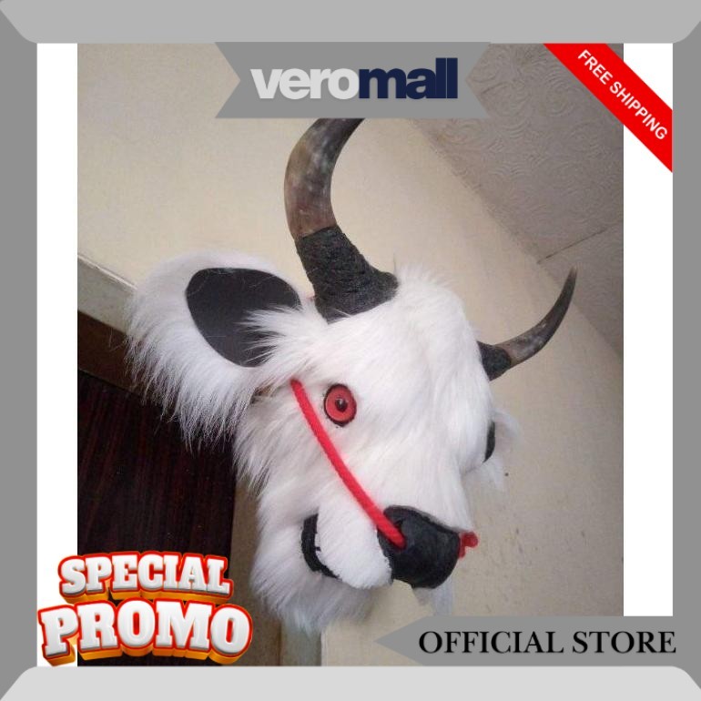 PROMO Barongan Bantengan Full Bulu Free Kemul / Bantengan Dewasa / Barongan Bantengan Baru SK