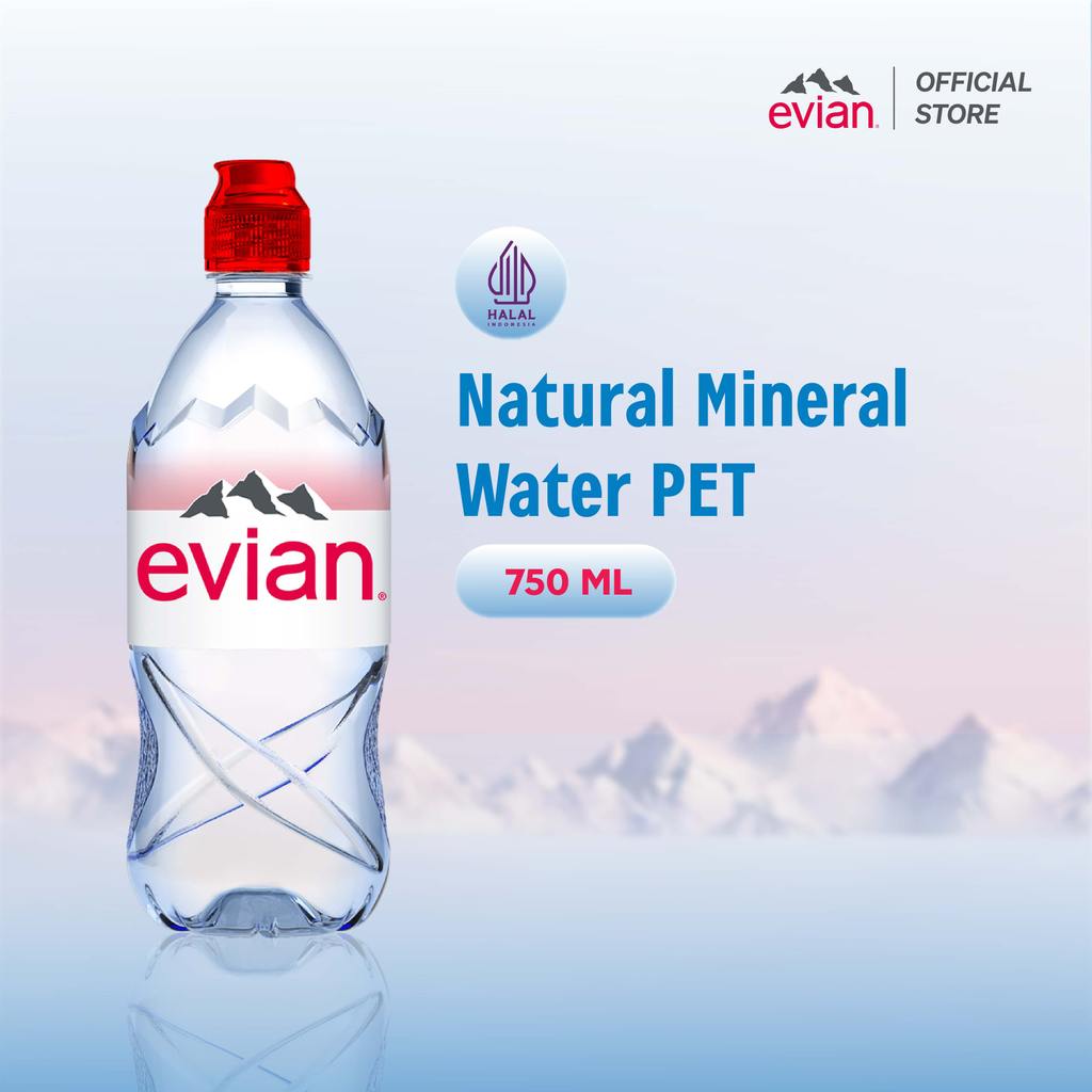Evian Natural Mineral Water PET 750ml