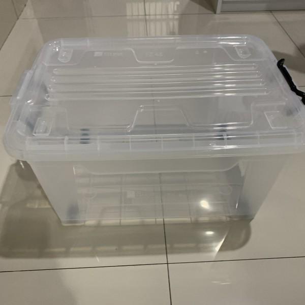 Box Container CB 52 Liter EZY Transparan Shinpo Kontainer Baju Plastik