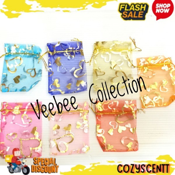 kain tile/kantong sovenir motif 7x9cm/ Kantong Organza/ kantong tile kaca hampers BIG SALE 