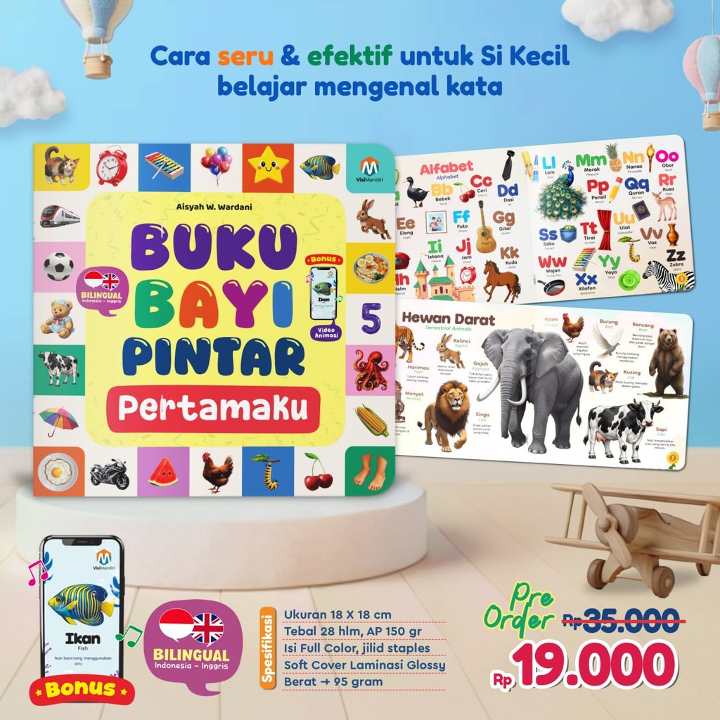 Buku Bayi Pintar Pertamaku Ziyad Books Buku Anak