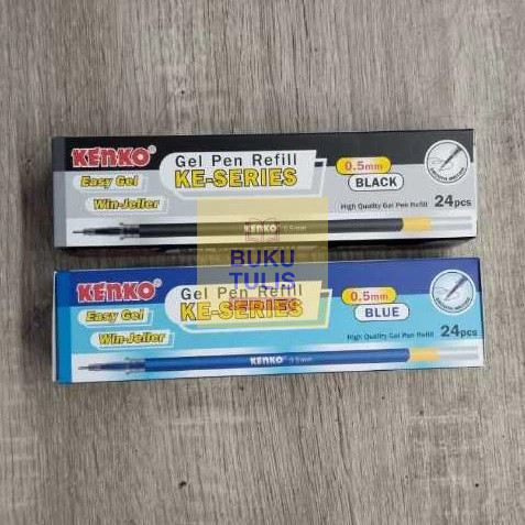 [1 Box] REFILL PEN GEL Kenko Easy Gel isi 24 pcs Isi Ulang Pulpen Cair