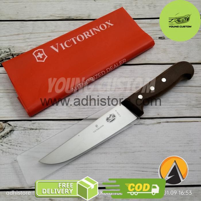 Butcher knife pisau sembelih Victorinox rosewood original 5.5200.36 - 16 cm -young