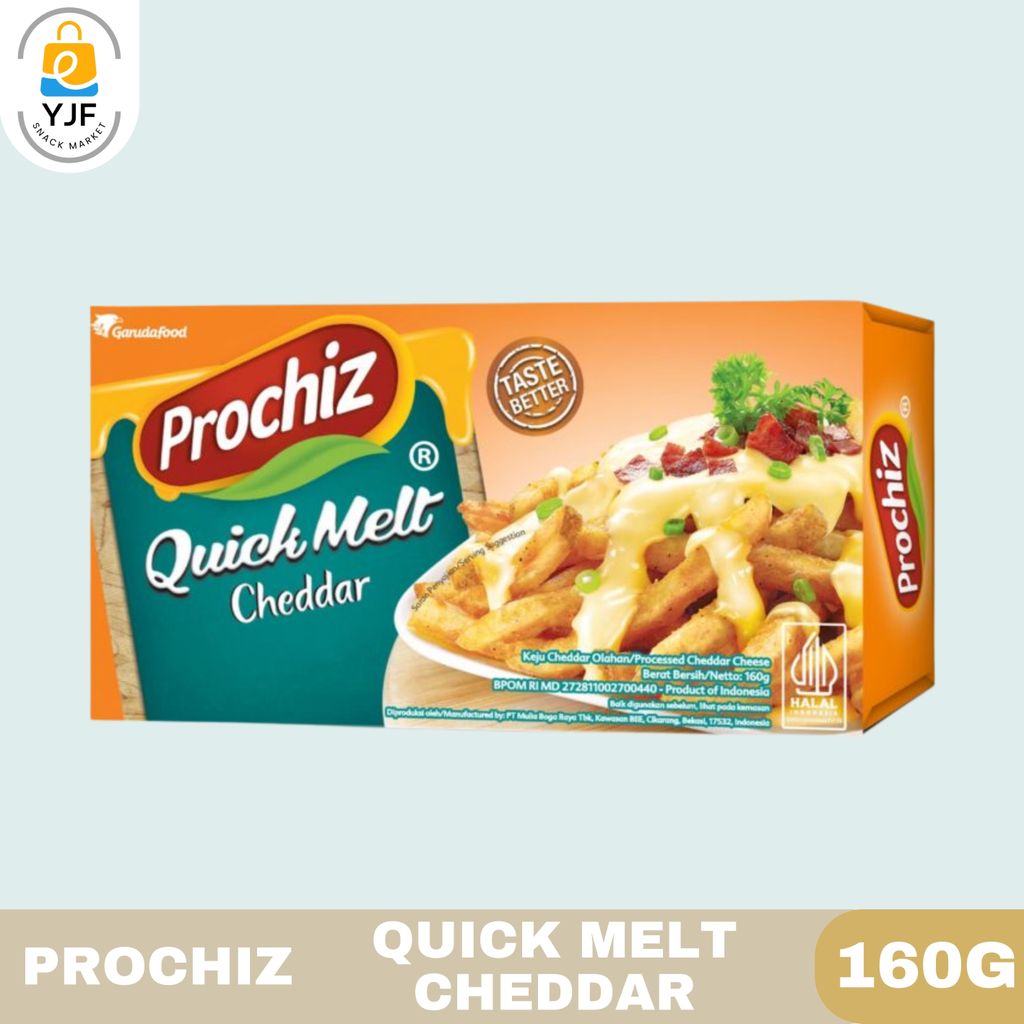 Prochiz Quick Melt Cheddar / 160g / Keju Quick Melt / Keju Leleh / Melt Cheese