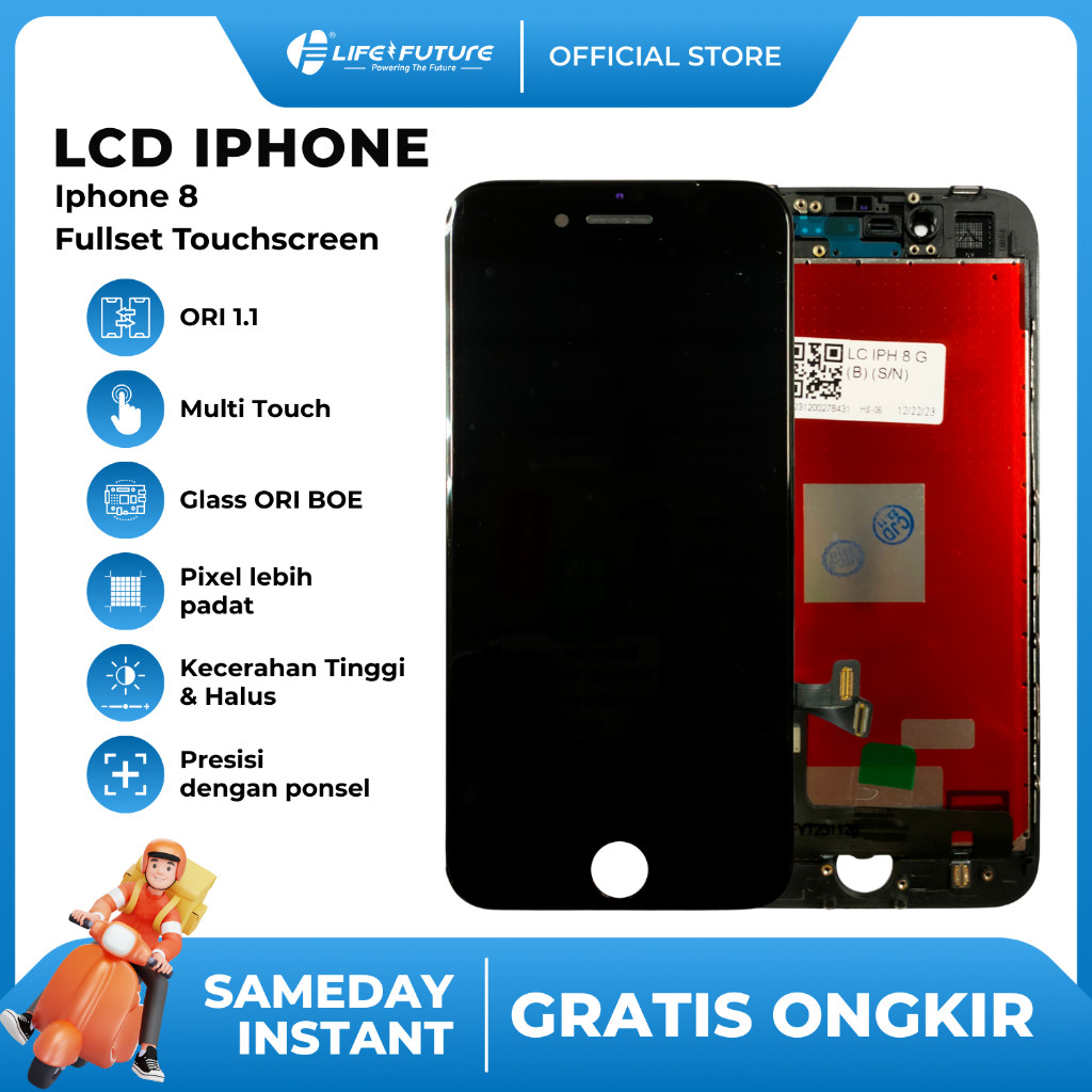 [LCD LIFE FUTURE] - LCD Fullset iPh*ne 8 Fullset Touchscreen LCD [LCD LIFE FUTURE] GROSIR MURAH