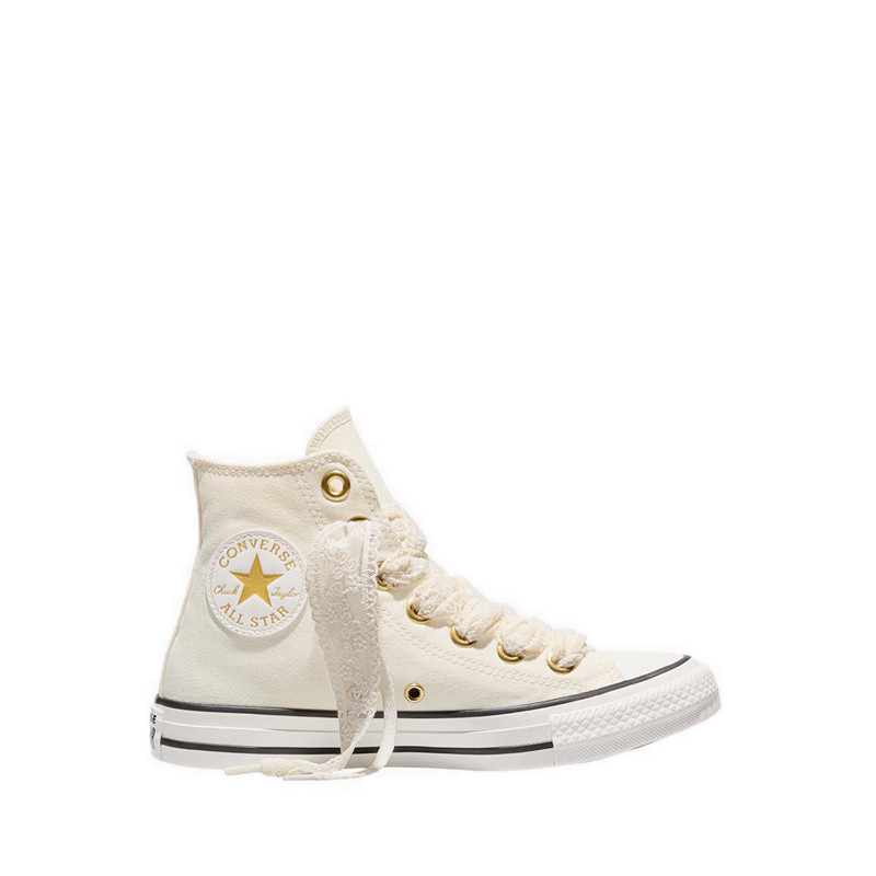 Converse CTAS Lace Women's Sneakers - Egret/Gold/Black