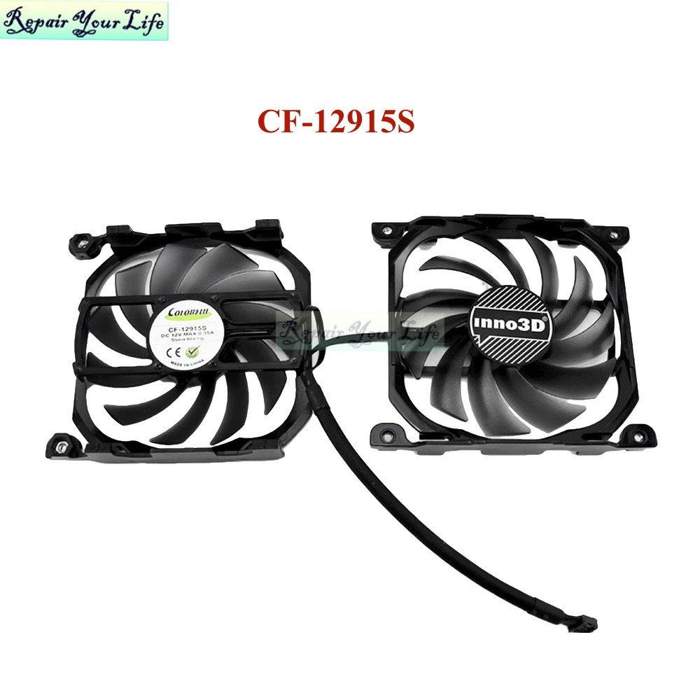 CF-12915S GPU VGA Cooling Graphics Card Fan Cooler For INNO3D GTX1070 GTX1080 Ti GeForce P104-100 GT