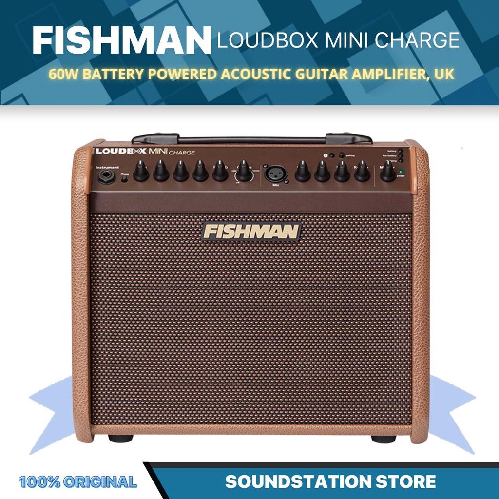 Fishman Loudbox Mini Charge 60W Battery Powered Acoustic Guitar Amplifier - Speaker Ampli Akustik De