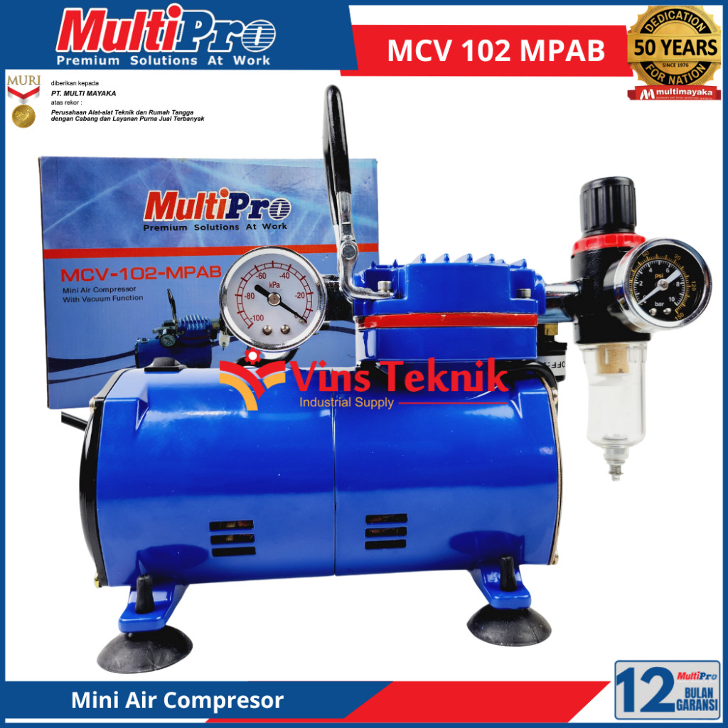 Multipro MCV102MPAB Mesin Kompresor Mini Air Compresor Air Brush MCV 102 MPAB