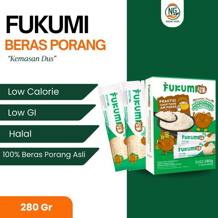 PROMO  FUKUMI BERAS PORANG - 1 BOX ISI 7 SACHET Nasi Porang Warna Putih Food