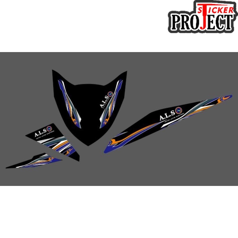 STRIPING STICKER TRANSPARAN BEAT FI LIVERY BUS ALS