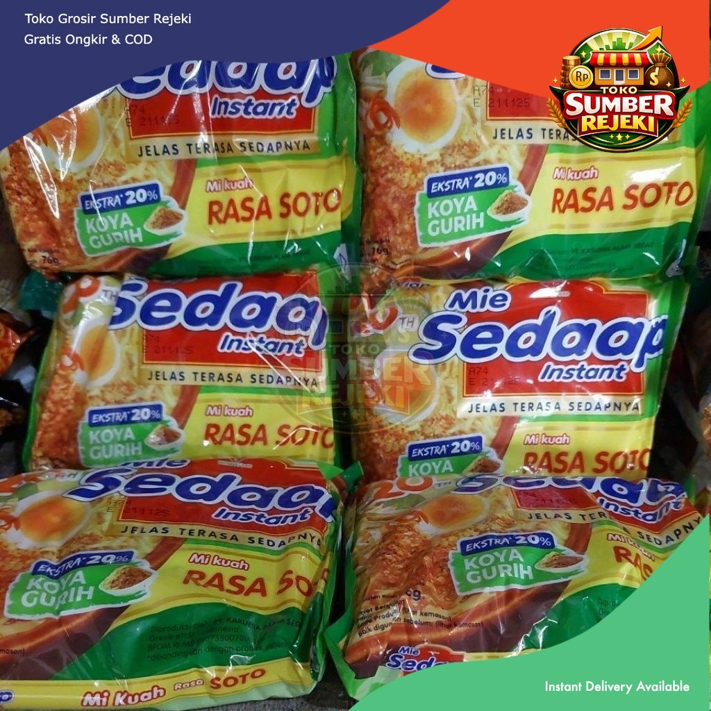 Mie SEDAP Kuah 1Dus [KARTON] / Sedaap Soto/ Kari Special