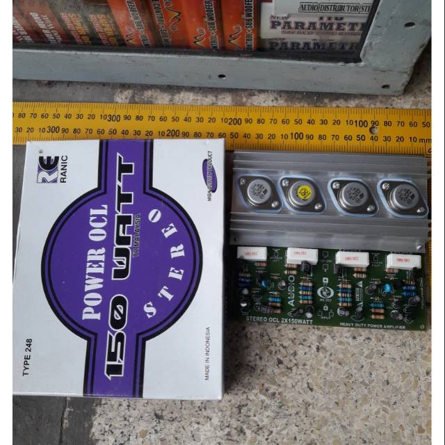 Kit audio driver audio power ocl 150 watt stereo amplifier rakitan ampli rakitan 248