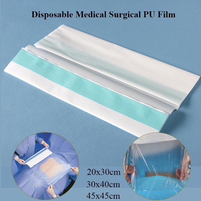 25Pcs sposable Mecal Surgical PU Film Sterile Surgical Incision Drape Adhesive Transparent Film Dres