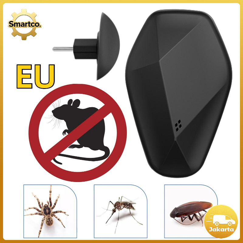 Pengusir Tikus Ultrasonik Anti Tikus Alat Pembasmi Tikus Modern EU Elektrik Pengusir Tikus Portabl