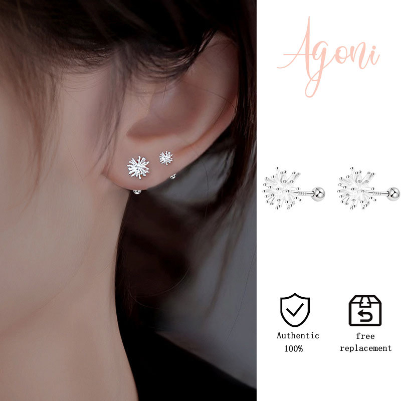 Anting-anting Putar Sekrup Dandelion Sederhana dan Serbaguna Kecil Mini
