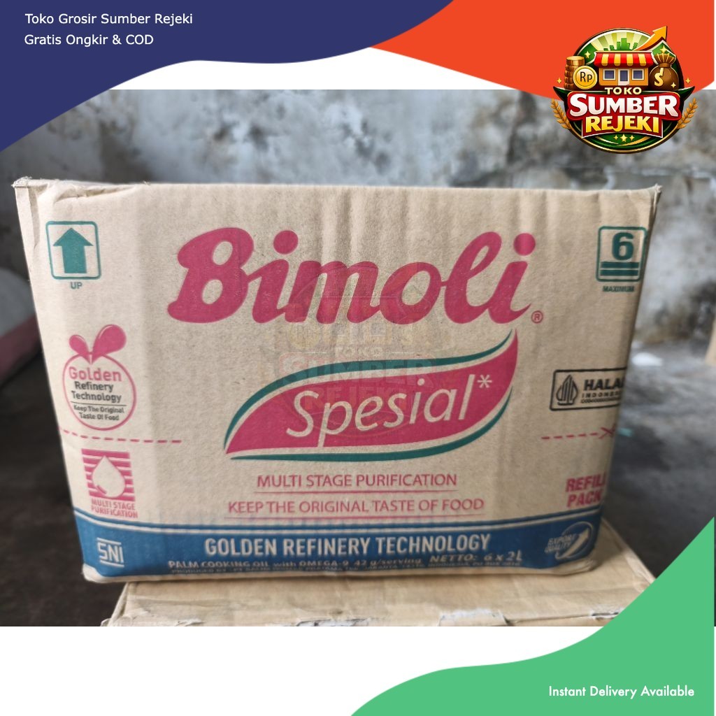 Bimoli Minyak Goreng 2 liter spesial Refill/1karton