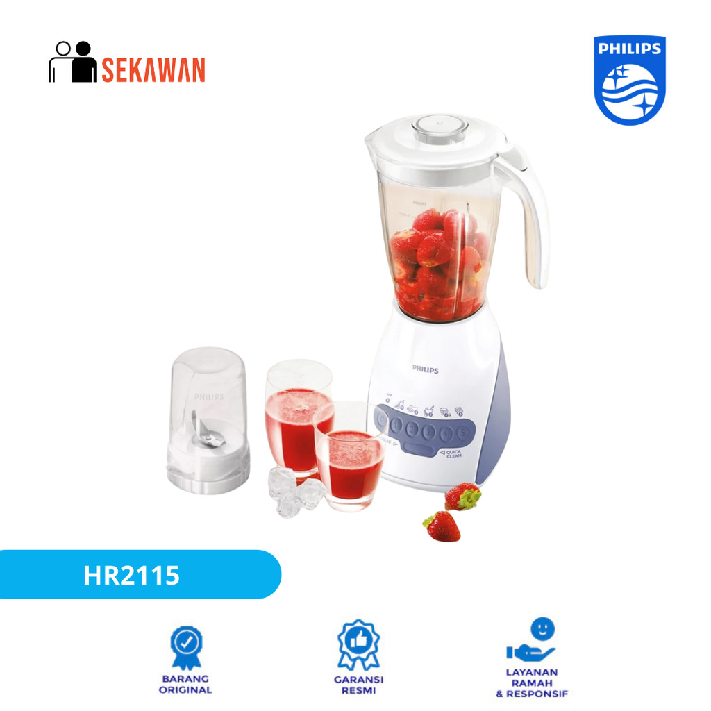 Philips Blender HR2115/00 - Blender 2 liter - Blender Philips jar plastik