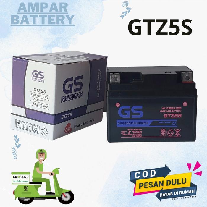 REVGEAR Aki Motor Honda Beat Vario110 Scoopy Revo Absolut GS GTZ5S MF Accu Kering Motorcycle