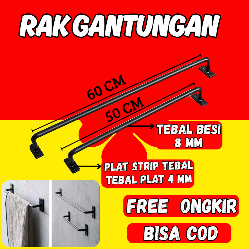 Rak Gantungan Handuk Gantungan Baju Gawang  Handuk Tempel Tembok Gantungan Handuk Tempel Dinding Rak