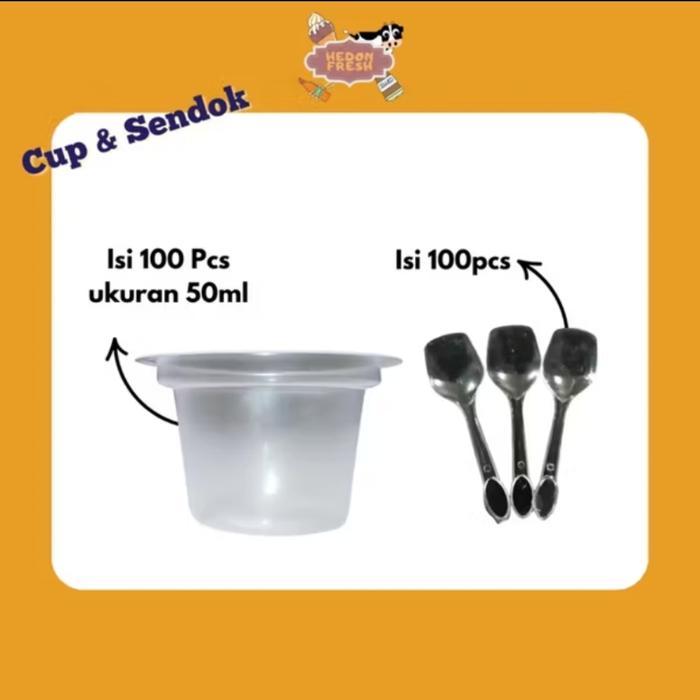 Paket Cup & Sendok Es Krim