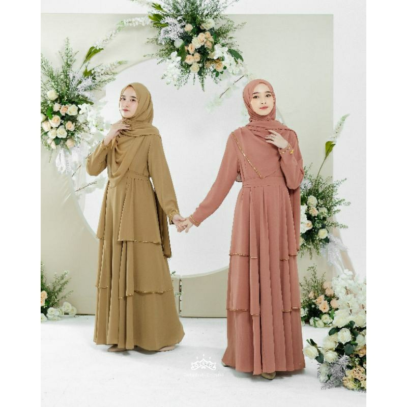 ASMARA FREE GIFT ORI KAZAMI - READY DRESS AZZURA KAZAMI STORE - DRESS & GAMIS MURAH SYARI - KAZAMI O