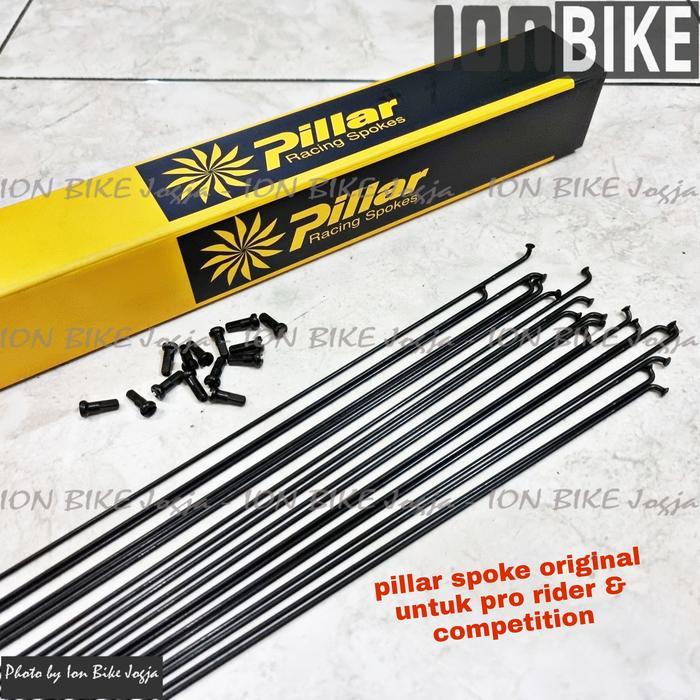 Ruji Pillar 27.5 272 PSR14 Stainless Spak Spoke Jari Jari Sepeda MTB