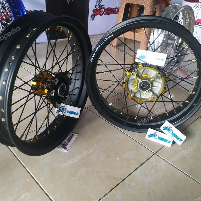 velg set supermoto crf 150 wheelset roda supermoto honda crf sprint xd