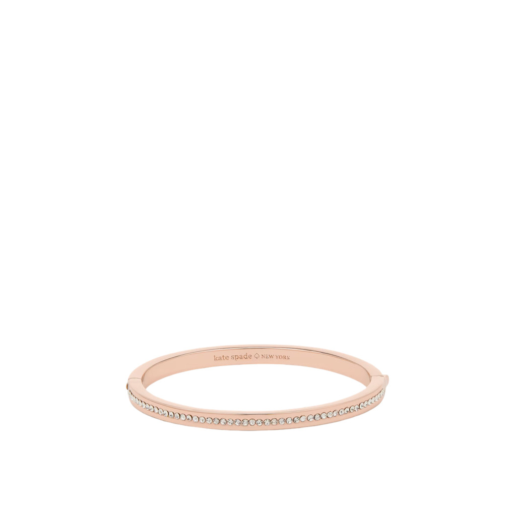 KATE SPADE Ring It Up Pave Bangle Clear Rose Gold