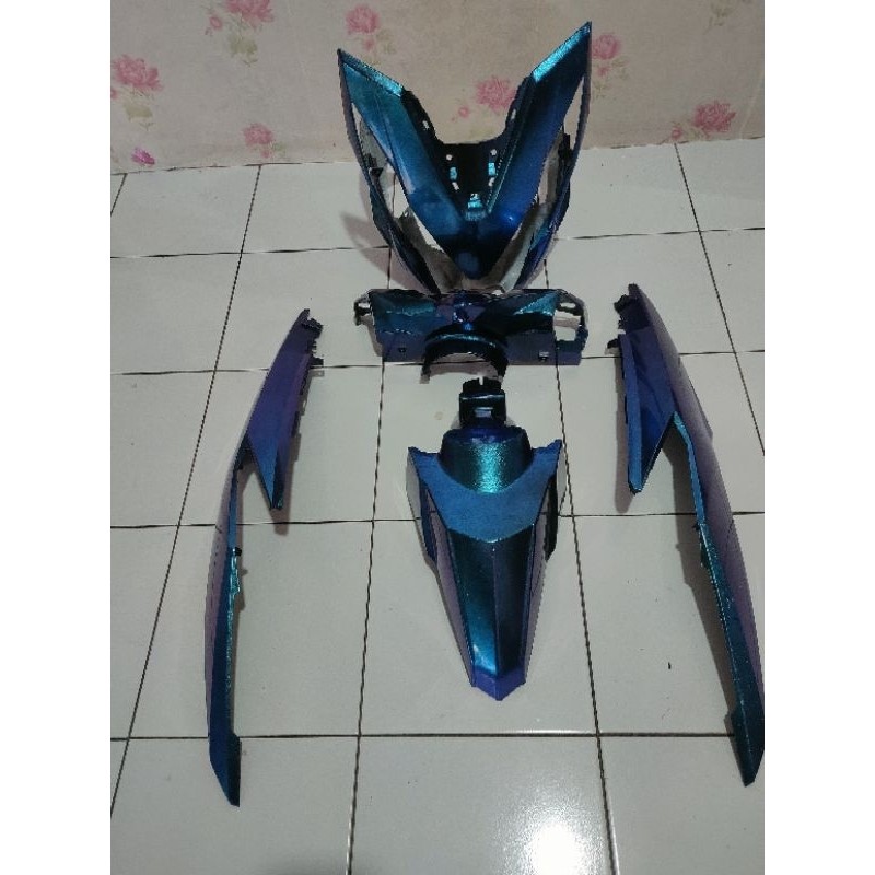 BODI HALUS HONDA BEAT NEW FI ESP ECO STREET 2017 HIJAU BUNGLON CUSTOM WARNA VARIASI