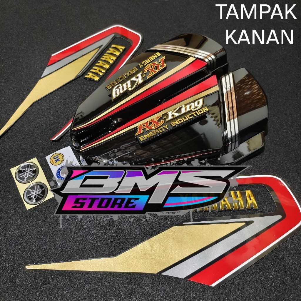 Striping set box aki rx king tahun 1992 kobra / stiker yamaha rx king kobra tahun 1992 lengkap denga