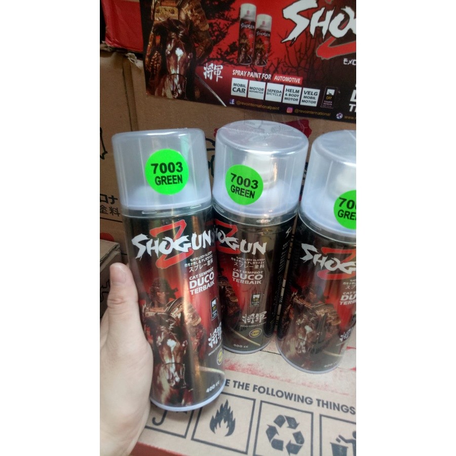 Cat smprot duco shogunz pilok shogun stabilo green 7003 400cc stabilo hijau cat semprot jepang terba
