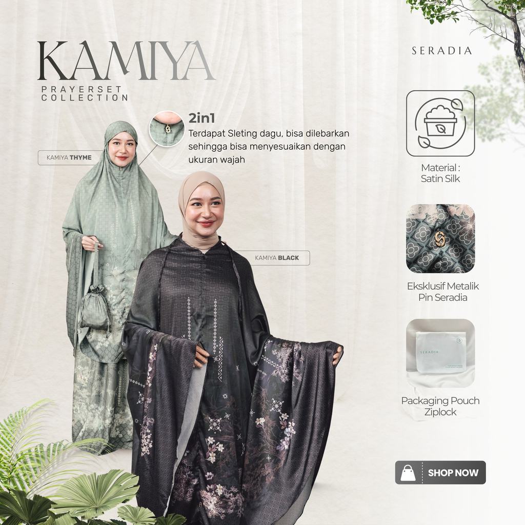 Seradia - Mukena Motif Kamiya 2in1