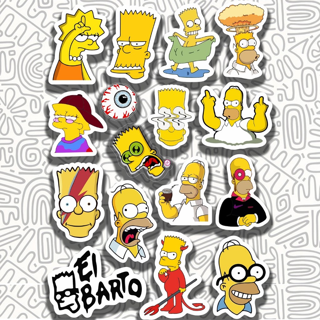 Stiker The Simpsons || Sticker Hype Simpsons