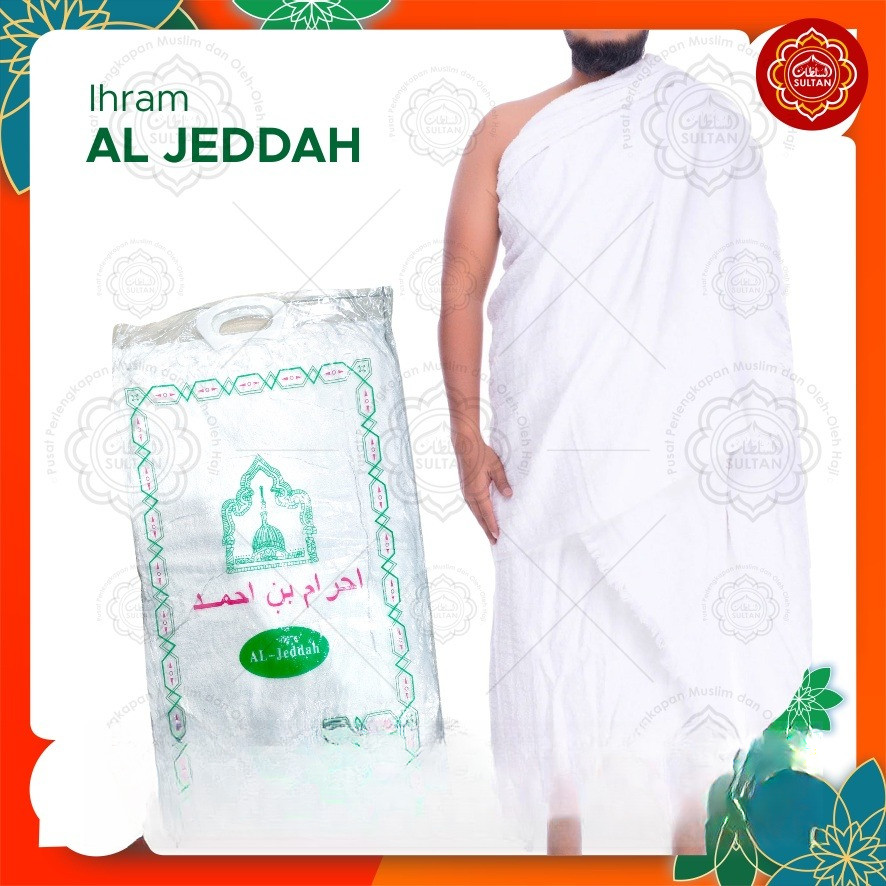 Set Kain Ihram Pria Premium Baju Ihrom Haji Bagian Perlengkapan Umroh Lengkap