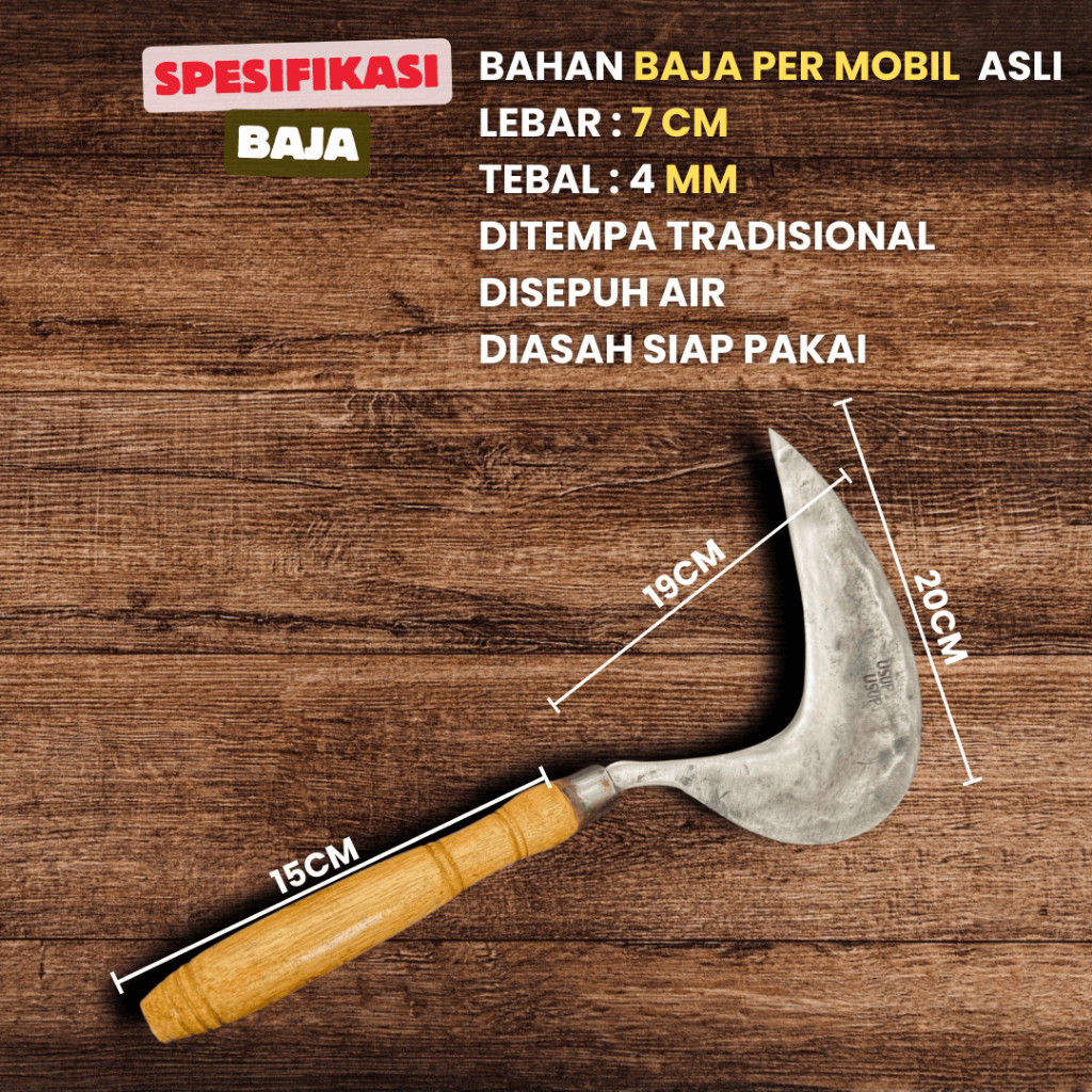 [HARGA PROMO] ALAT KEBUN ARIT RUMPUT Baja Per Mobil Asli Tajam Siap Pakai Berkebun Bertani Ladang Ta