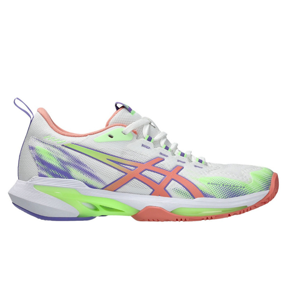 Sepatu Tenis Padel Wanita Asics Sonicsmash FF Standard White Guava Original 1042A311.100