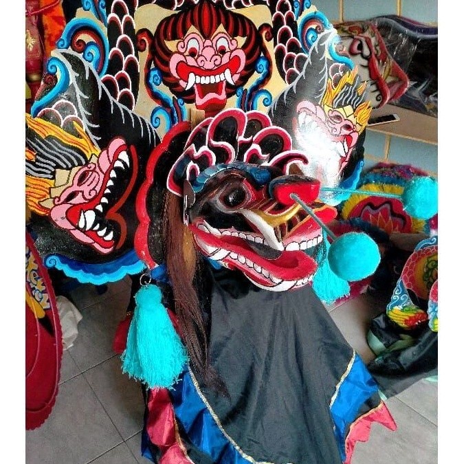Mainan Anak Topeng Caplok Caplokan Barong Barongan