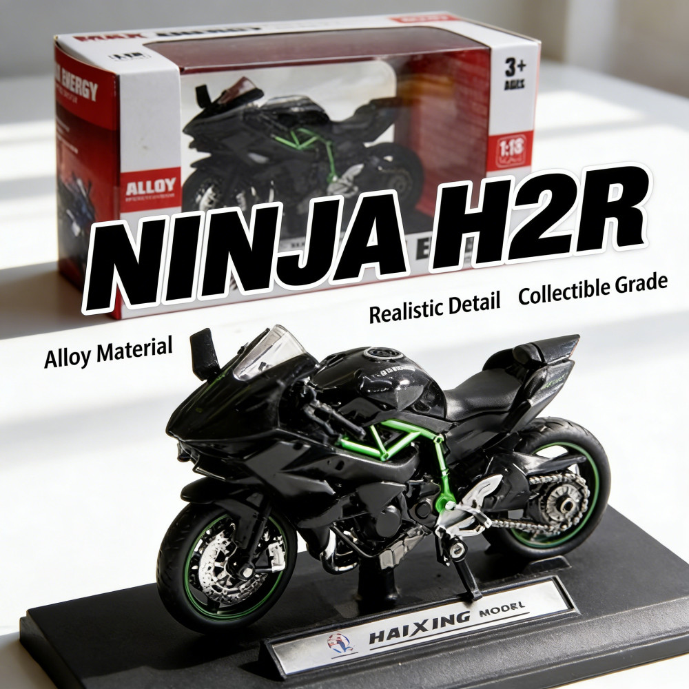 H2R Kawasaki Ninja Sepeda Motor Yamaha YZF-R1M Model Diecast Skala Diecast