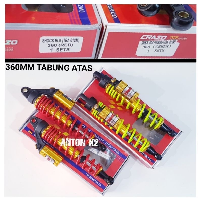 SHOCK BREAKER BELAKANG VARIASI MOTOR TABUNG UKURAN 360 MM-SHOCK ABSORBER BELAKANG TABUNG PANJANG 360