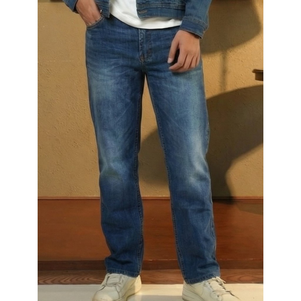 FOREX Celana Jeans Pria Biru Slim Fit DLSS4302