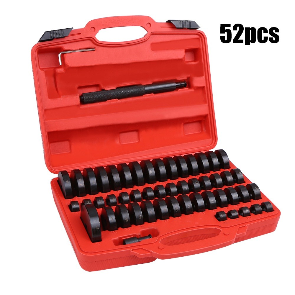 52Pcs Alat Seal Driver 18-65Mm Bushing Bearing Oil Pemasangan Bongkar Perbaikan Mobil Mekanik Sasis