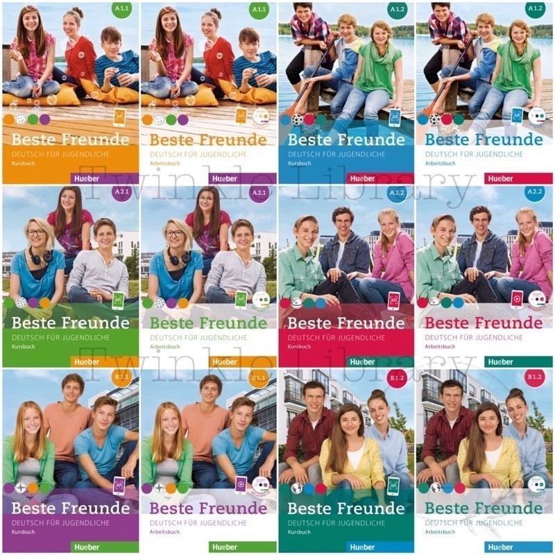 Buku Beste Freunde A1.1 A1.2 A2.1 A2.2 B1.1 B1.2 Kursbuch / Arbeitsbuch - Hueber | Buku Bahasa Jerma