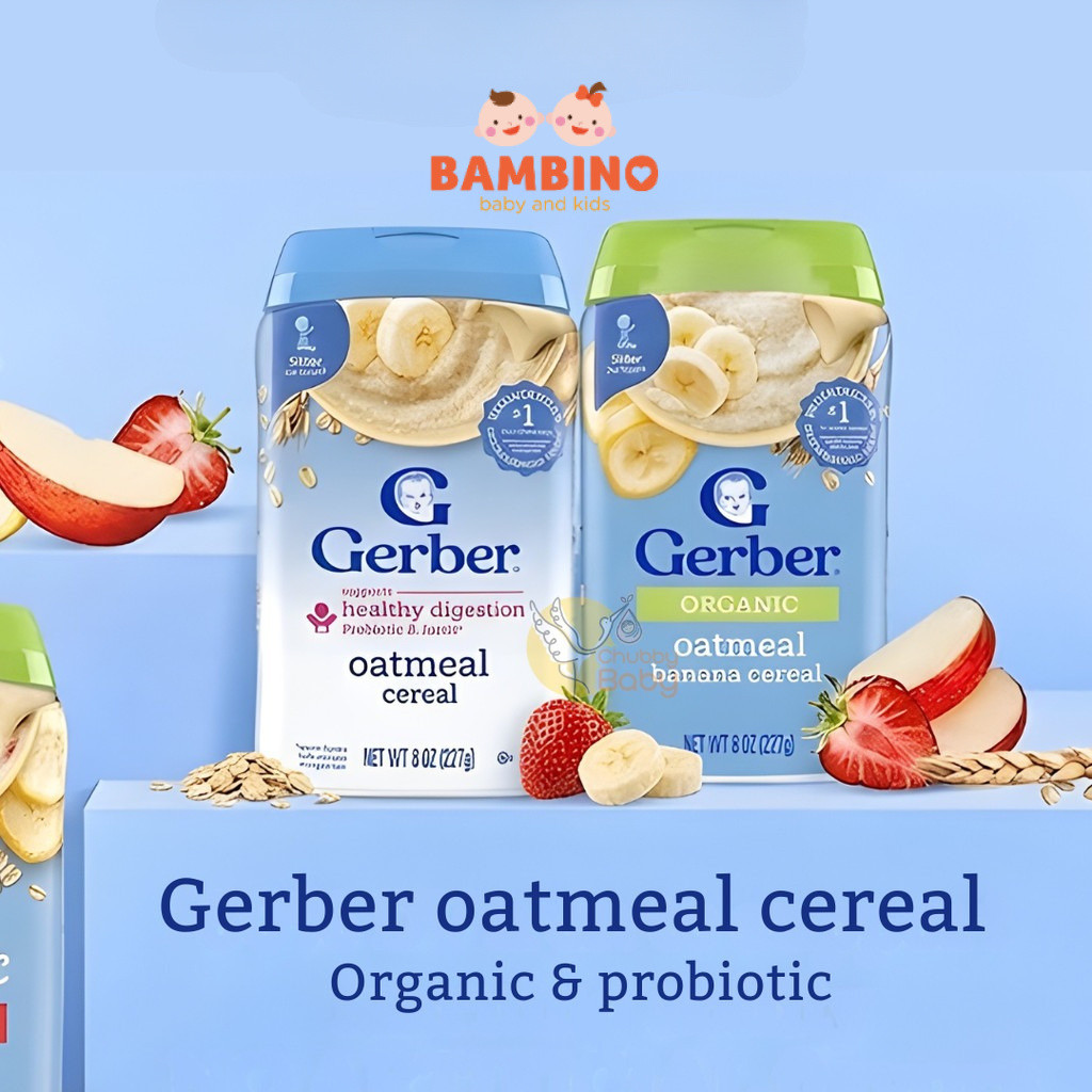 Gerber Oatmeal Cereal 227gr - Makanan Bayi/Baby Pure