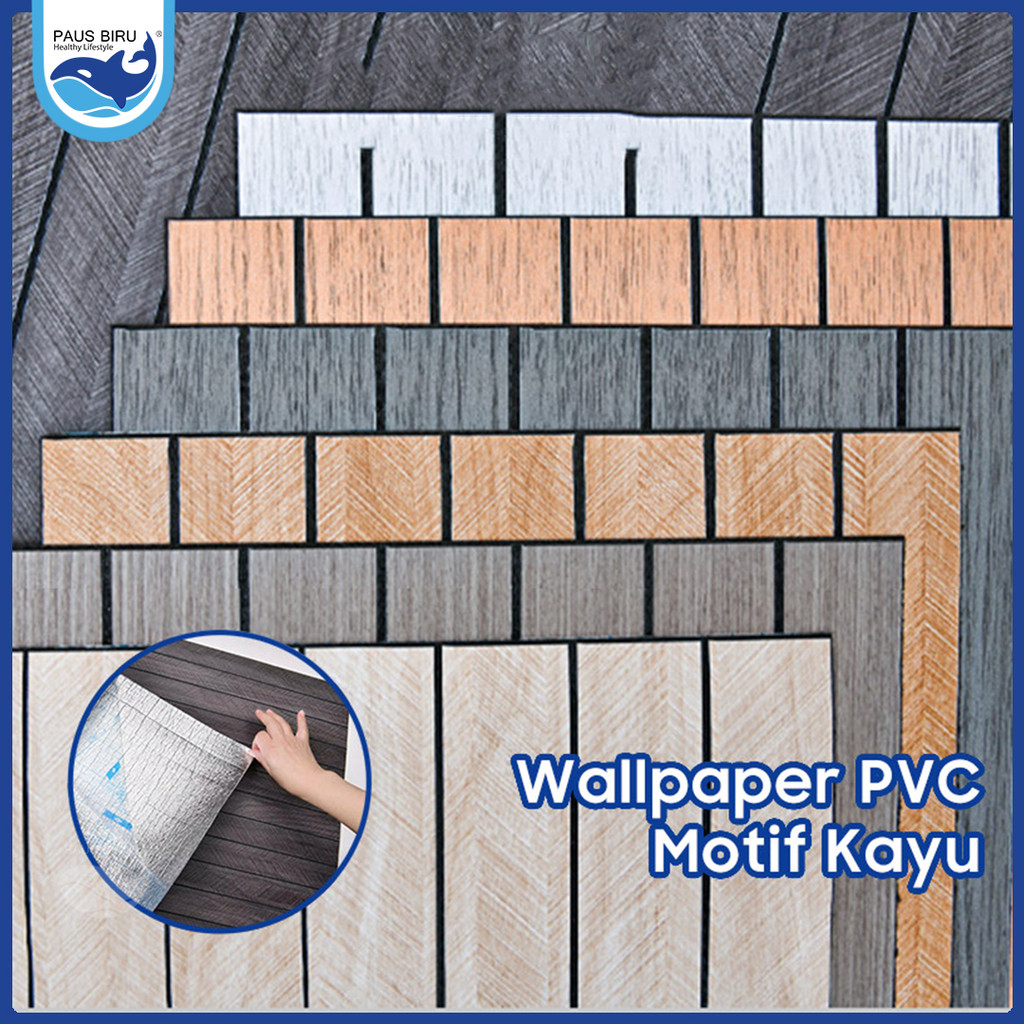 Paus Biru - PREMIUM Wall Panel PVC+foam WoodPanel Dinding 3D PVC+foam Wpc Panel Terlengkap 30x30cm/3