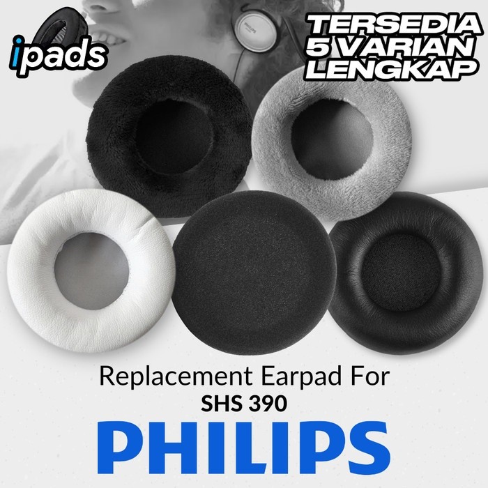 Earpad Foam Philips SHS 390 SHS390 SHS-390 Earcup Ear Cushion Busa Bantalan