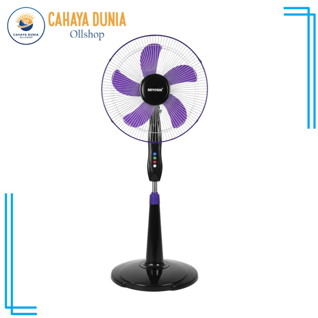 Stand Fan Miyoshi 1603 Kipas Angin Lantai 16 Inch Desain Modern