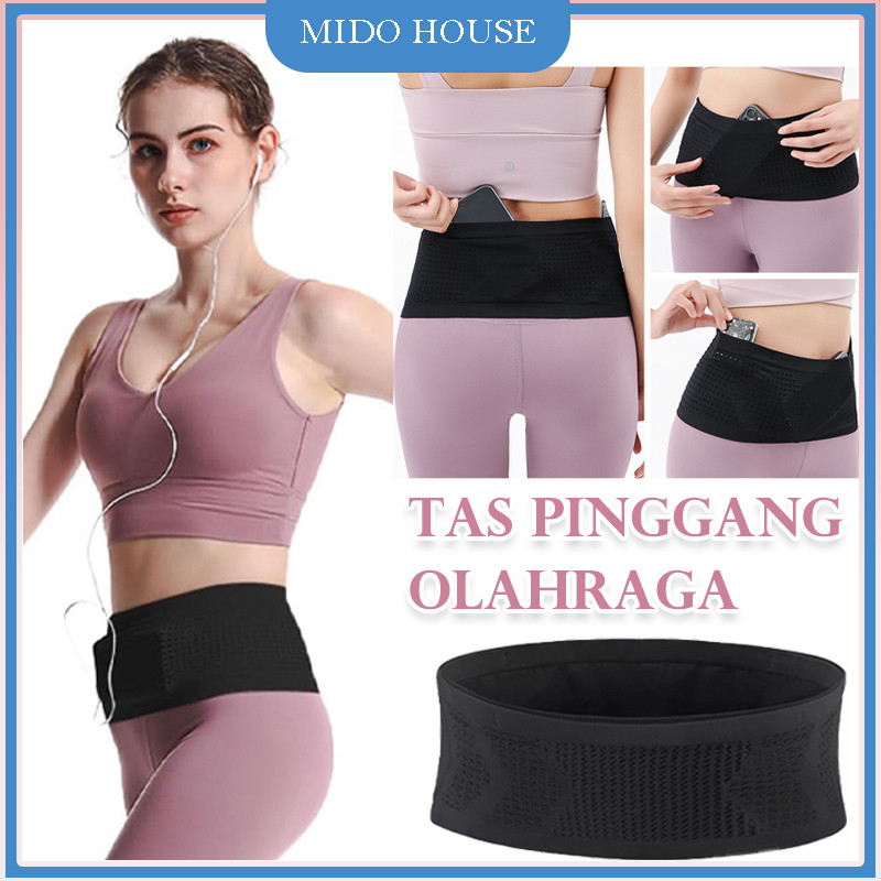 Tas Pinggang Unisex Tas Lari Olahraga/ Tas Pinggang Sederhana Tas Pinggang Lari Elastis