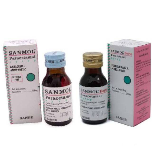 Sanmol Sirup 60 ml | Sanmol forte sirup 60 ml (penurun panas anak)